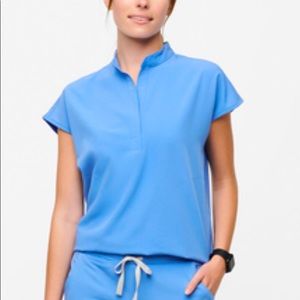 Figs Women’s Rafaela Medium Scrub Top Ceil Blue
